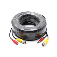 BNC male  DC female to BNC male male video/audio cable extension cable Cctv Power Cable for Cctv Dvr Surveillance System